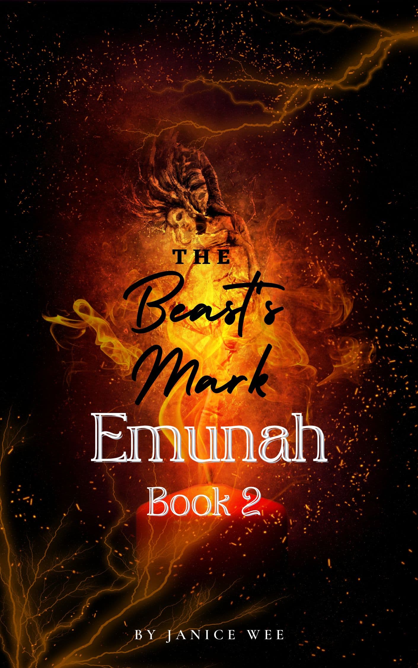 The Beast's Mark book cover - post-rapture mystery about enigmatic leader promising utopia